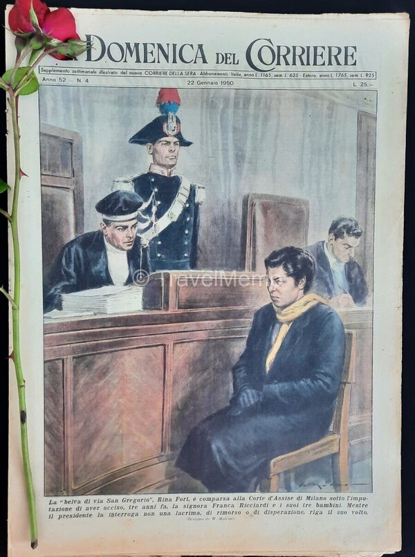 Copertina fronte Domenica del Corriere 22 Gennaio 1950 – articoli su Peppino,Sequi,Truman,atomica