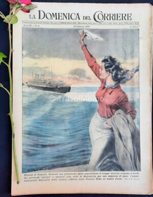 Copertina Domenica del Corriere n.8, 19 Febbraio 1950