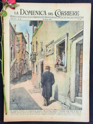 Copertina Domenica del Corriere n.18, 30 Aprile 1950