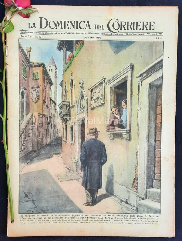Copertina fronte Domenica del Corriere 30 Aprile 1950 – articoli su Sangue di Padre Pio,Toscanini,Trieste
