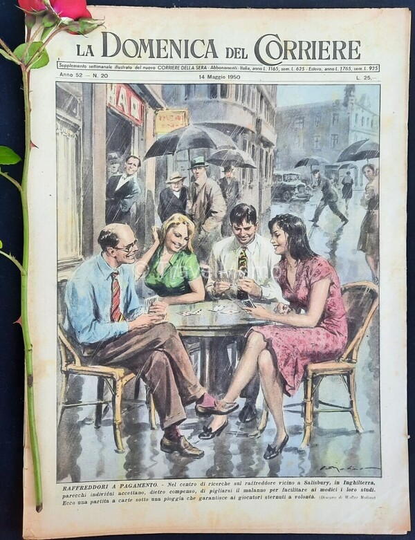 Copertina fronte Domenica del Corriere 14 Maggio 1950 – articoli su Vaticano,Al Capone,grandi duelli