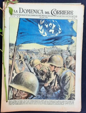 Copertina Domenica del Corriere n.31, 30 Luglio 1950