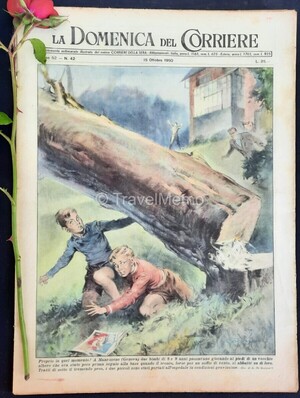 Copertina Domenica del Corriere n.42, 15 Ottobre 1950