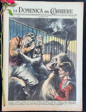 Copertina Domenica del Corriere n.43, 22 Ottobre 1950