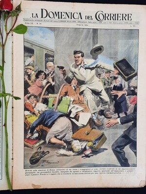 Copertina Domenica del Corriere n.14, 8 Aprile 1951