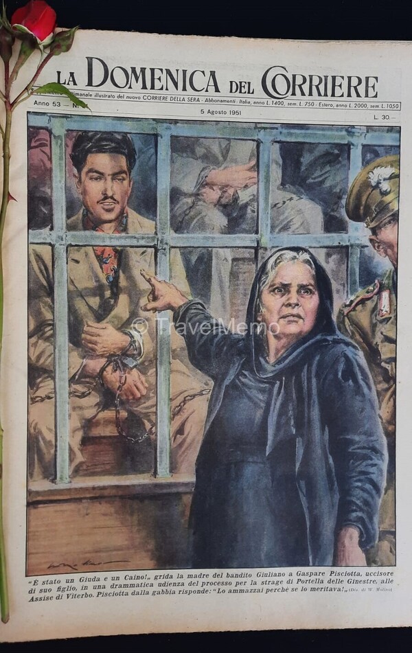 Copertina fronte Domenica del Corriere 5 Agosto 1951 – articoli su KronPrinz,Bartali