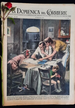 Copertina Domenica del Corriere n.36, 9 Settembre 1951
