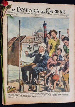 Copertina Domenica del Corriere n.1951, 16 Settembre 1951