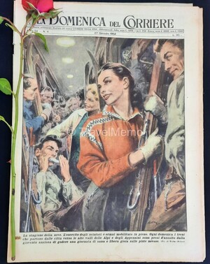 Copertina Domenica del Corriere n.4, 27 Gennaio 1952