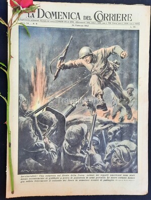 Copertina Domenica del Corriere n.8, 24 Febbraio 1952