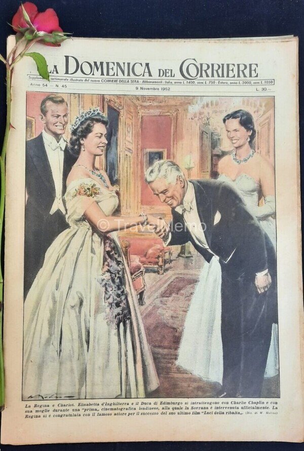 Copertina fronte Domenica del Corriere 9 Novembre 1952 – articoli su cronaca e cultura che raccontano l'Italia del Novecento
