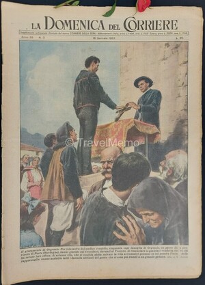 Copertina Domenica del Corriere n.3, 18 Gennaio 1953