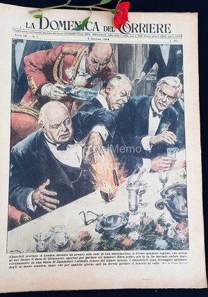 Copertina Domenica del Corriere n.1, 3 Gennaio 1954