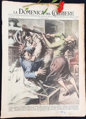 Copertina Domenica del Corriere n.3, 17 Gennaio 1954