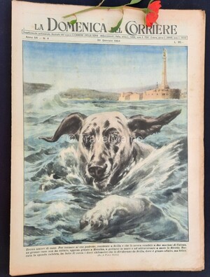 Copertina Domenica del Corriere n.4, 24 Gennaio 1954