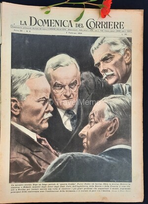 Copertina Domenica del Corriere n.6, 7 Febbraio 1954