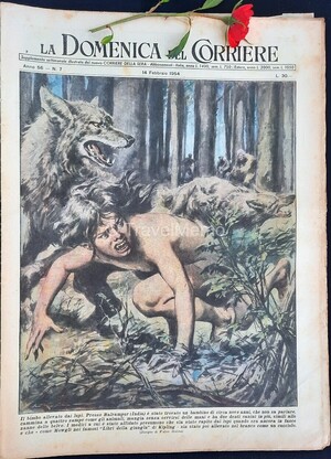 Copertina Domenica del Corriere n.7, 14 Febbraio 1954