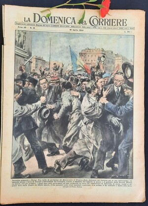 Copertina Domenica del Corriere n.16, 18 aprile 1954