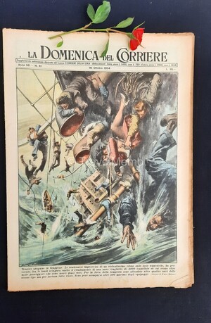Copertina Domenica del Corriere n.41, 10 ottobre 1954
