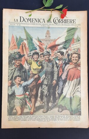 Copertina Domenica del Corriere n.42, 17 ottobre 1954