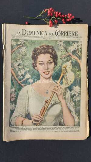 Copertina Domenica del Corriere n.1955, 8 maggio 1955