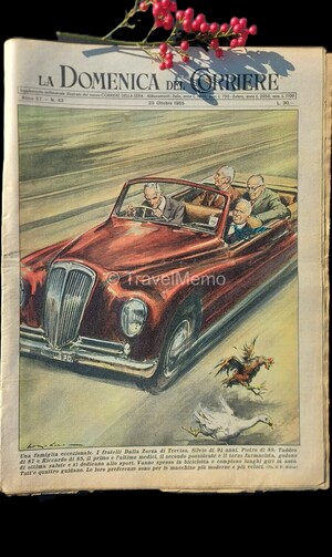 Copertina Domenica del Corriere n.43, 23 ottobre 1955