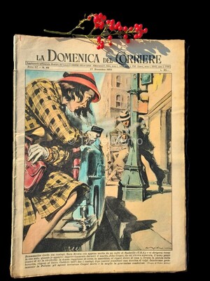 Copertina Domenica del Corriere n.48, 27 novembre 1955