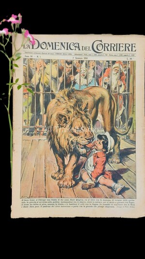 Copertina Domenica del Corriere n.1, 1 gennaio 1956