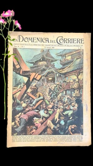 Copertina Domenica del Corriere n.3, 15 gennaio 1956