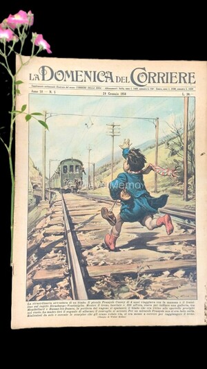 Copertina Domenica del Corriere n.5, 29 gennaio 1956