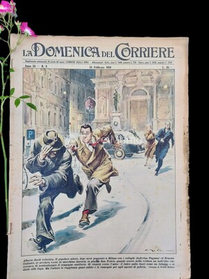 Copertina Domenica del Corriere n.9, 26 febbraio 1956