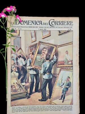 Copertina Domenica del Corriere n.14, 1 aprile 1956