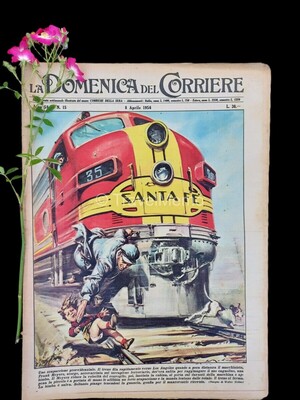 Copertina Domenica del Corriere n.15, 8 aprile 1956
