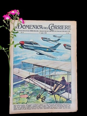 Copertina Domenica del Corriere n.27, 1 luglio 1956