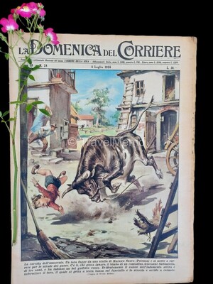 Copertina Domenica del Corriere n.28, 8 luglio 1956