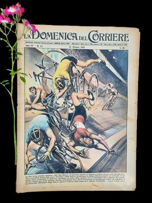 Copertina Domenica del Corriere n.42, 14 ottobre 1956