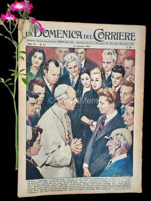Copertina Domenica del Corriere n.43, 21 ottobre 1956