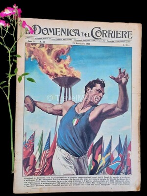 Copertina Domenica del Corriere n.48, 25 novembre 1956