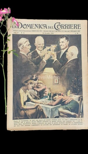 Copertina Domenica del Corriere n.53, 30 dicembre 1956